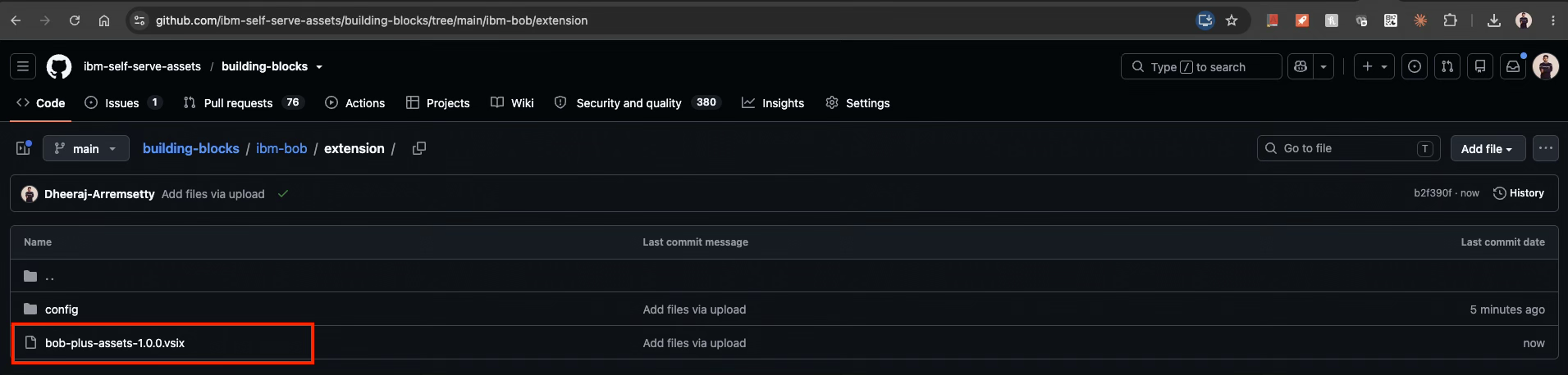Step 1 — Download the VSIX from GitHub
