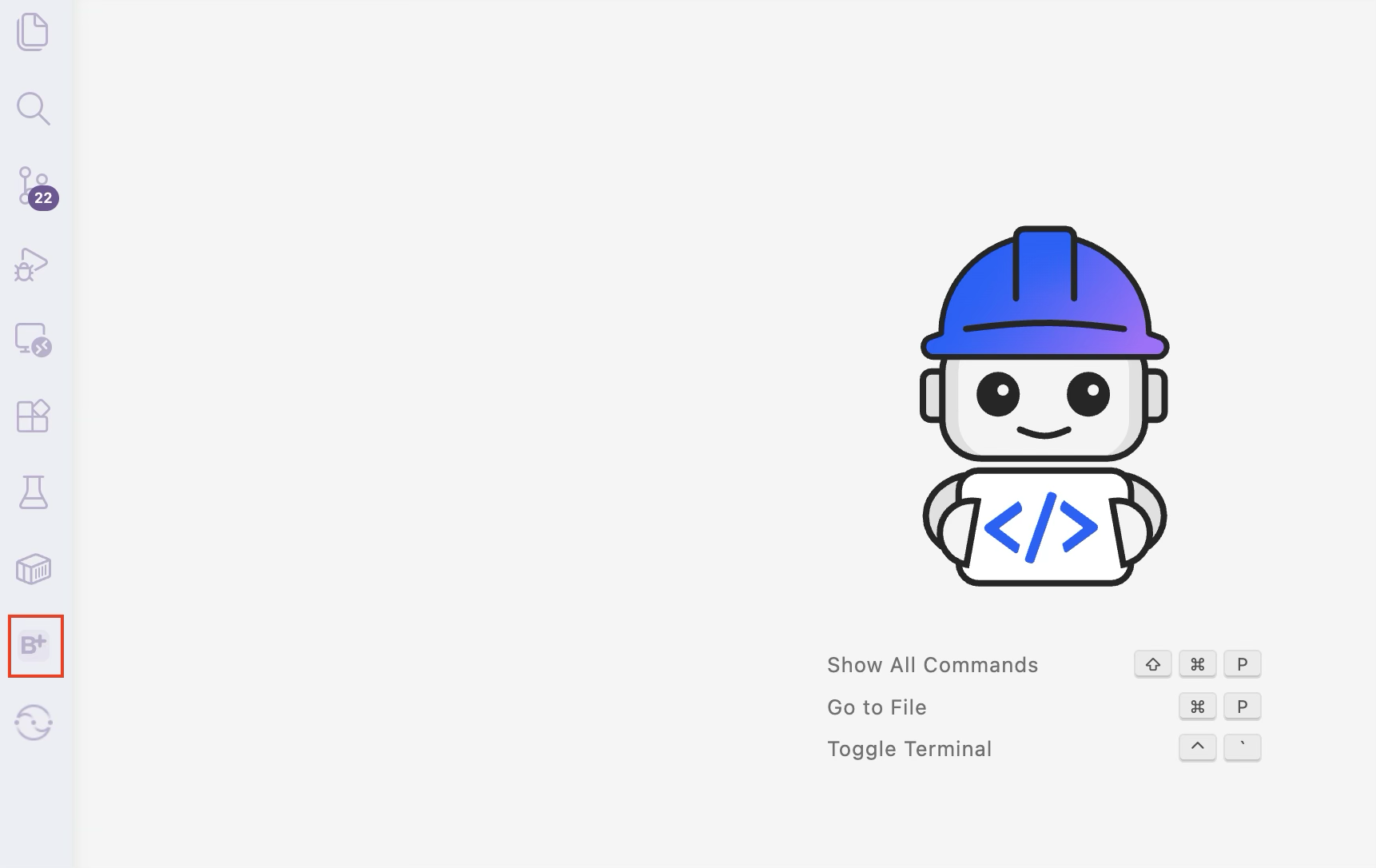 B+ icon in the Activity Bar